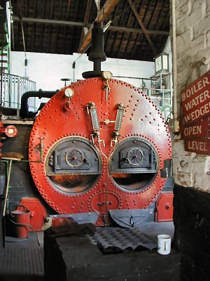 The front of the Crofton boiler