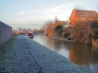 Frozen canal