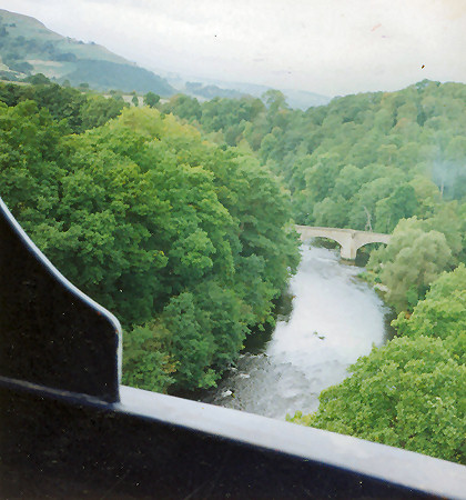 View down from Pontcysyllte Aqueduct