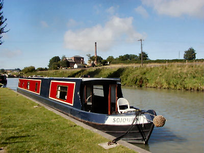 Sojourn moored near Crofton Pumping Station